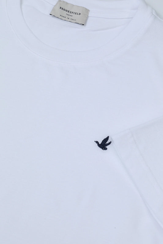 T-shirt BROOKSFIELD in piquet di cotone con logo P/e 26