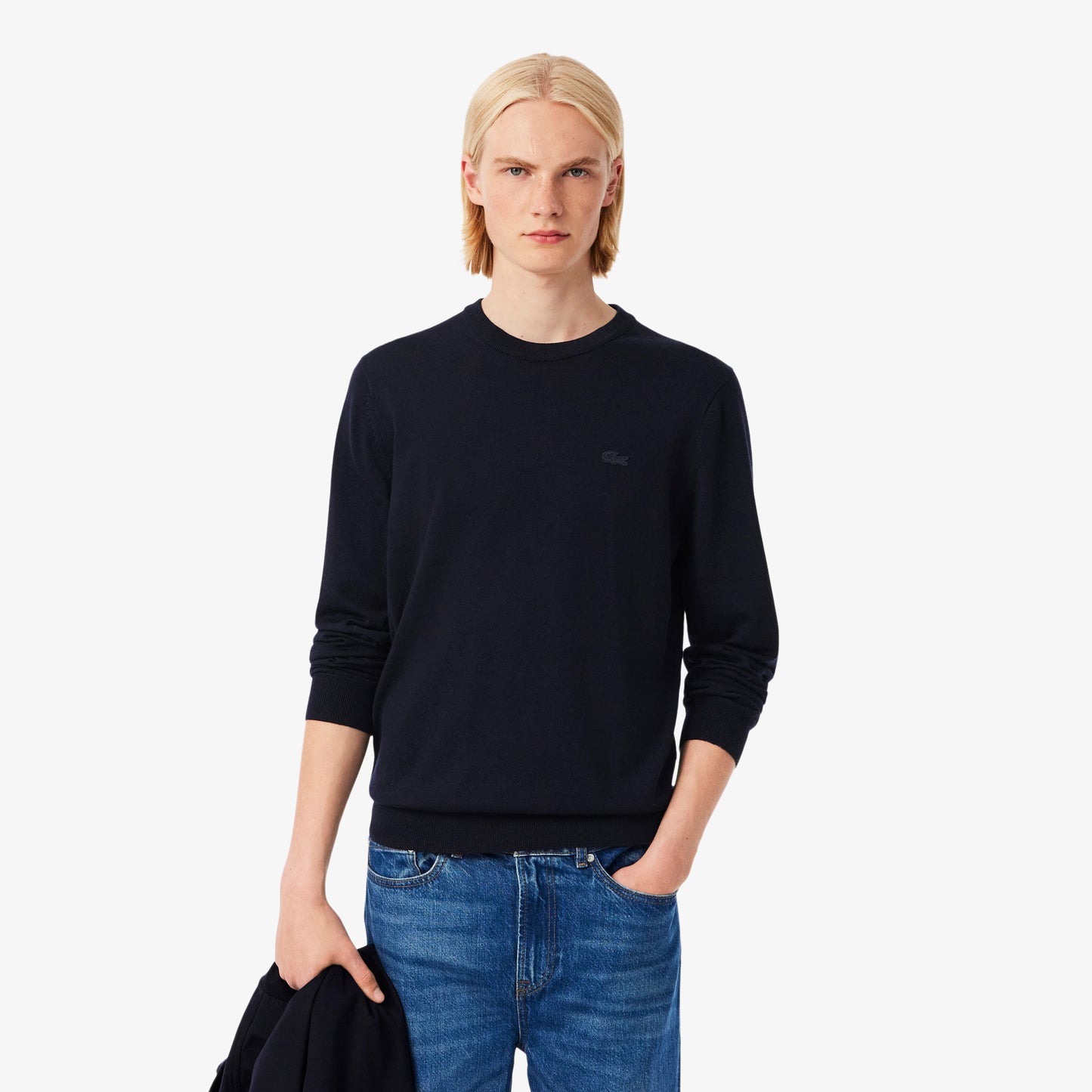 Maglione LACOSTE girocollo in lana merino AH1969