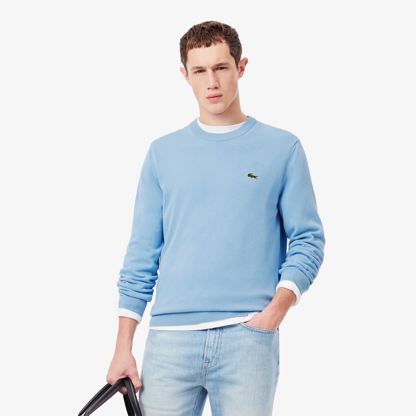 Maglia girocollo LACOSTE in cotone art. SH0128