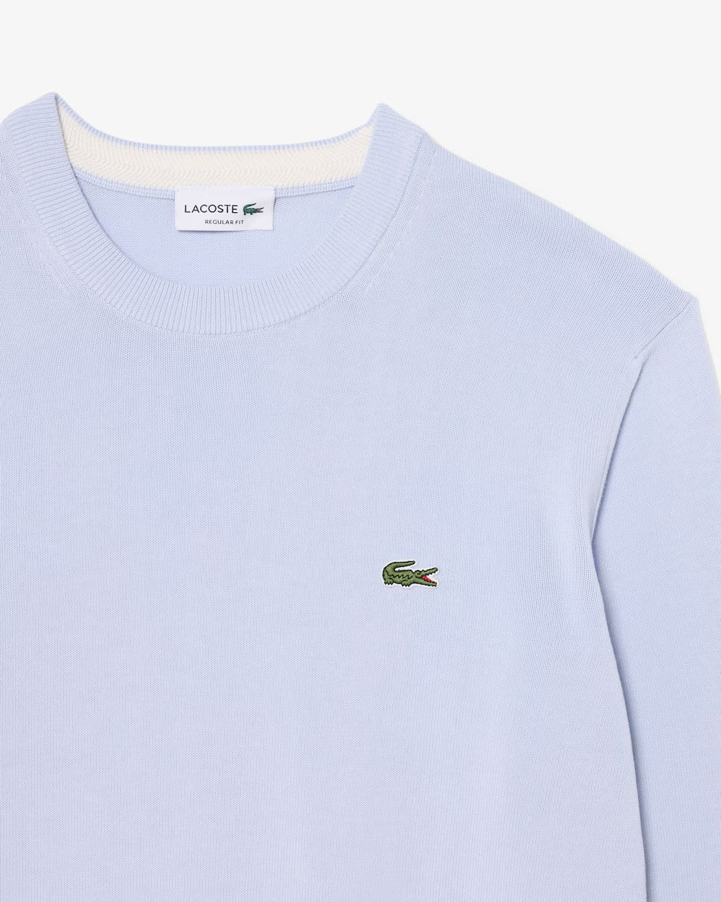 Pullover LACOSTE girocollo monocromatico in cotone p/e 26