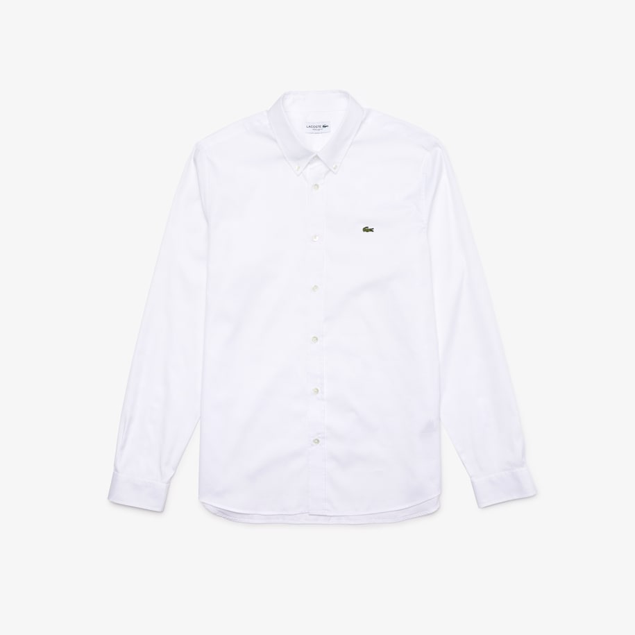 Camicia da uomo LACOSTE in cotone di alta qualità Oxford CH2933