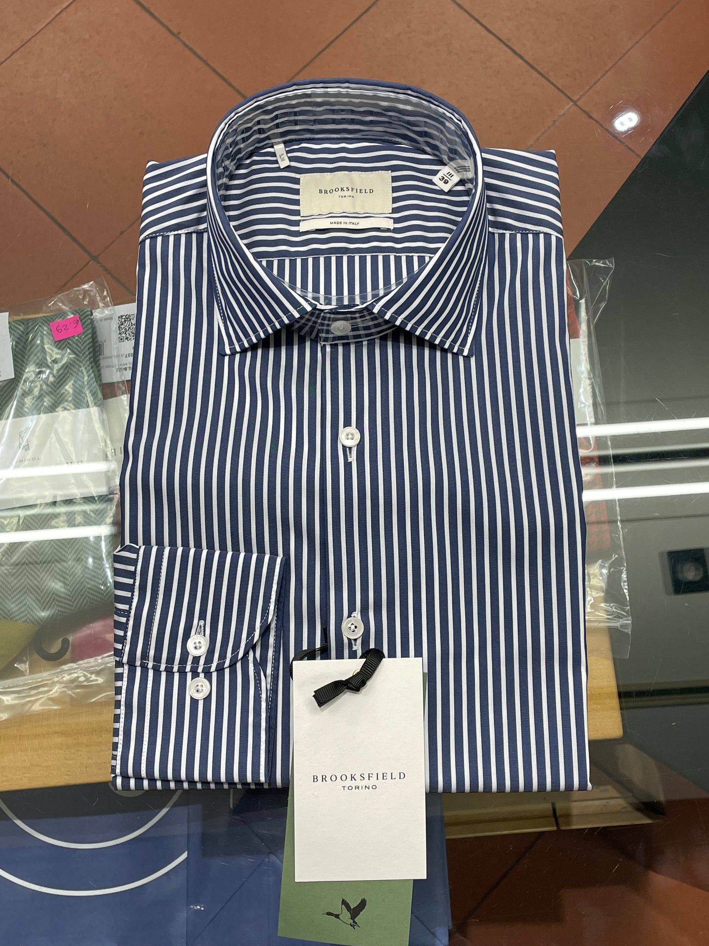 CAMICIA BROOKSFIELD SPREAD COLLAR, SLIM FIT 202C.R122