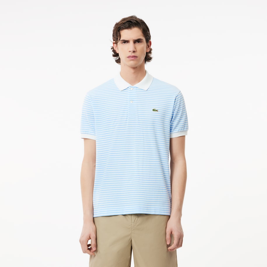Polo LACOSTE rigata in petit piqué a maniche corte art. Ph5793