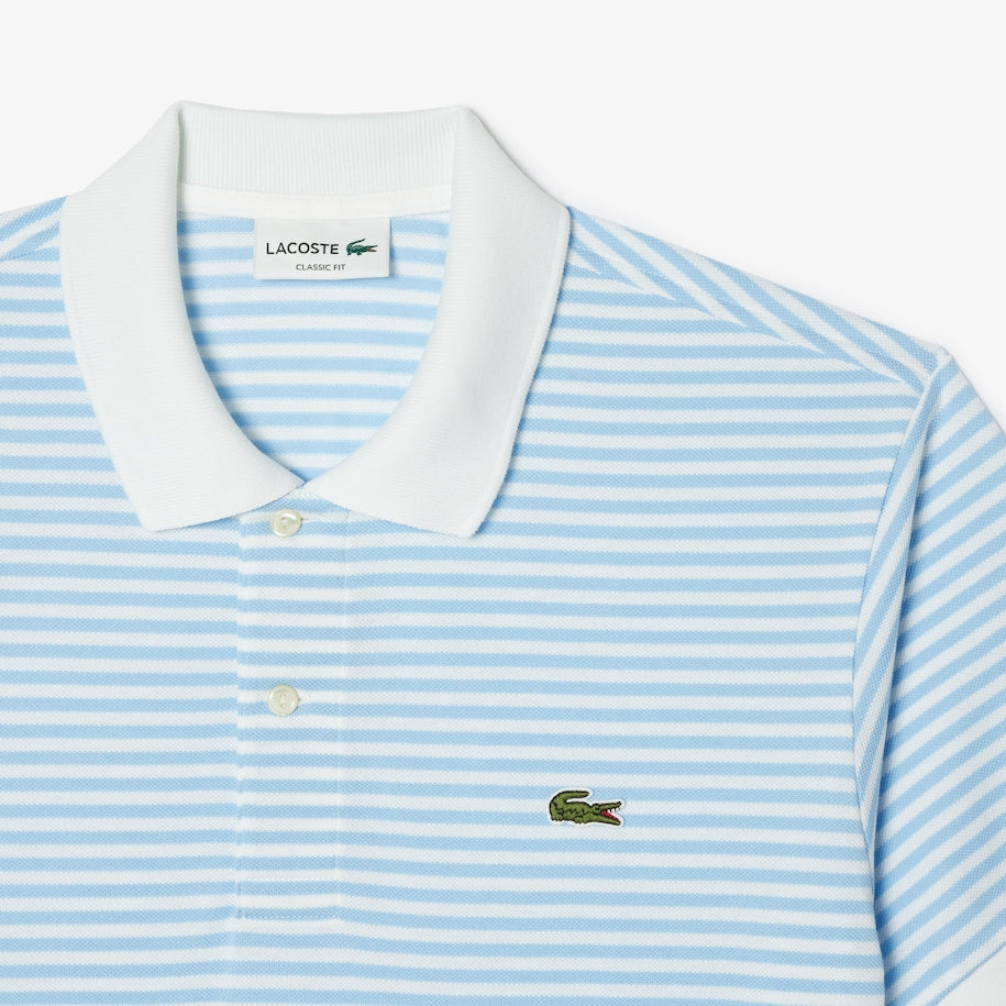 Polo LACOSTE rigata in petit piqué a maniche corte art. Ph5793
