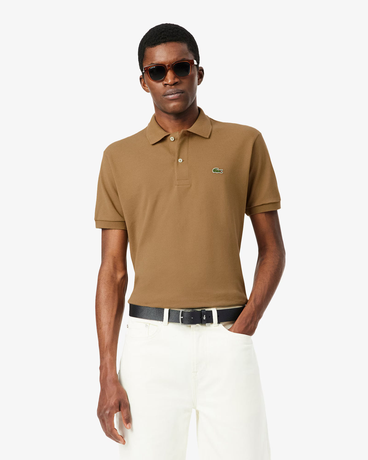 Cintura LACOSTE in pelle martellata RC4090