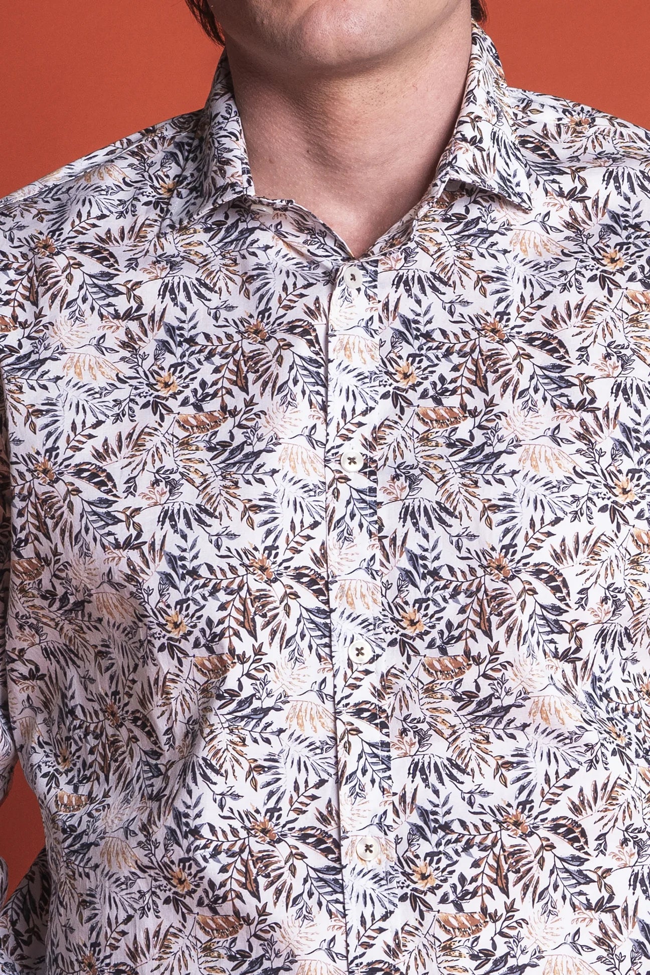 CAMICIA IMPURE COLLO ITALIANO ALL OVER FIORE