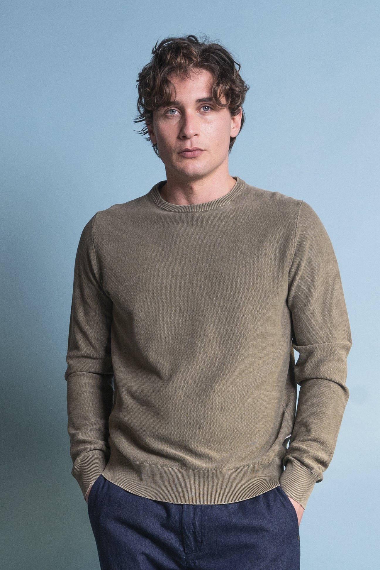 MAGLIA IMPURE IN COTONE TRAMA CHICCO DI RISO