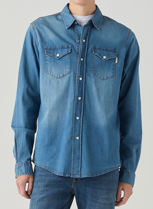 Camicia Jeans ROY ROGER'S lav. Mid Wash