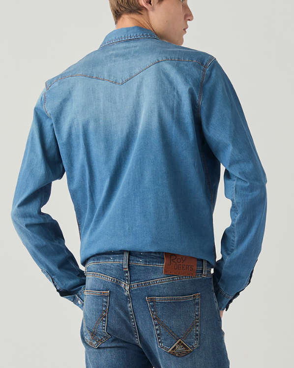 Camicia Jeans ROY ROGER'S lav. Mid Wash