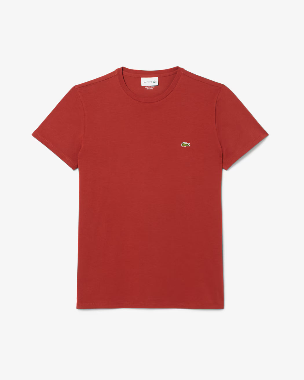T-shirt LACOSTE girocollo monocromatico in cotone pima p/e 26