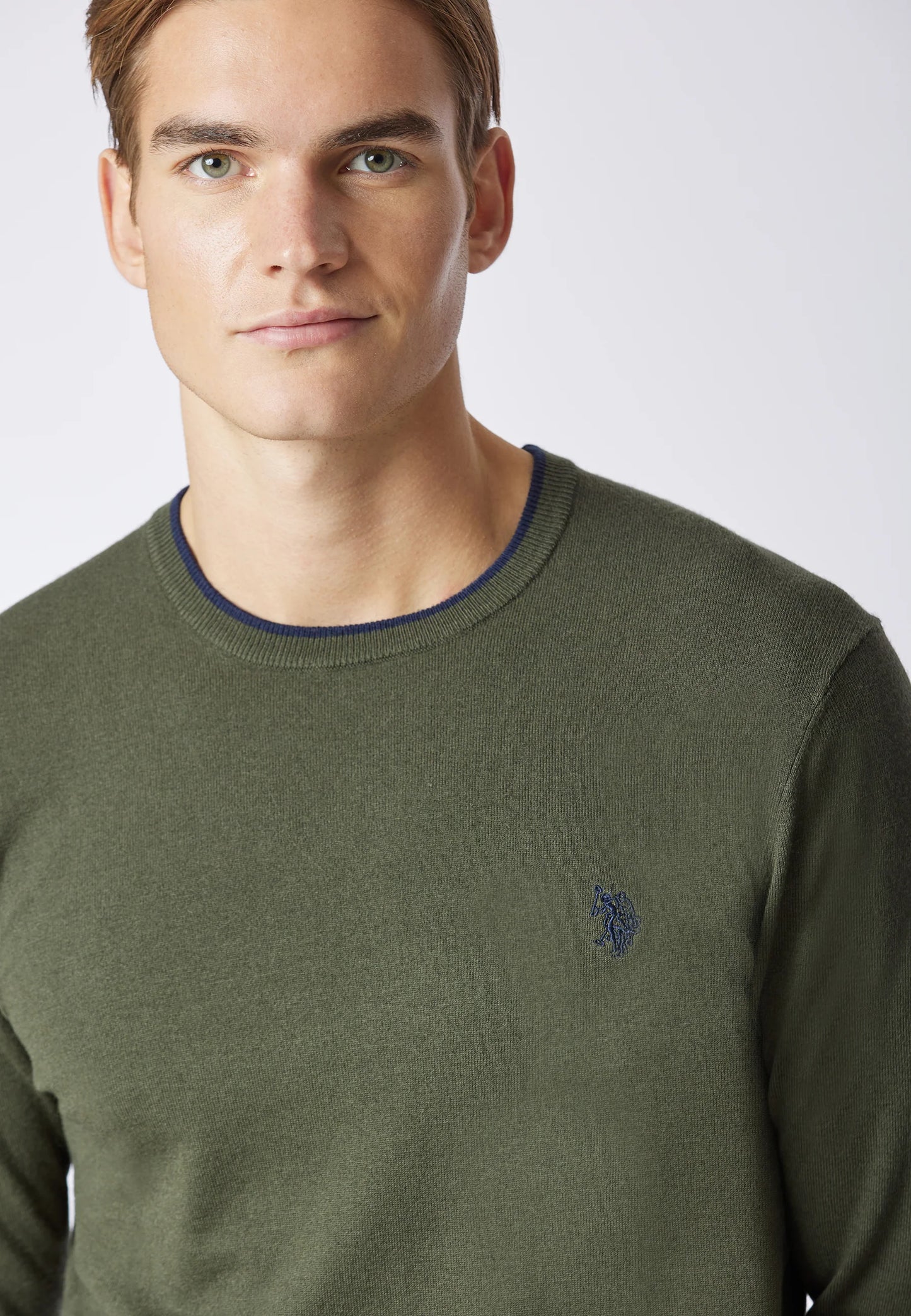 Maglia US POLO girocollo misto lana e viscosa