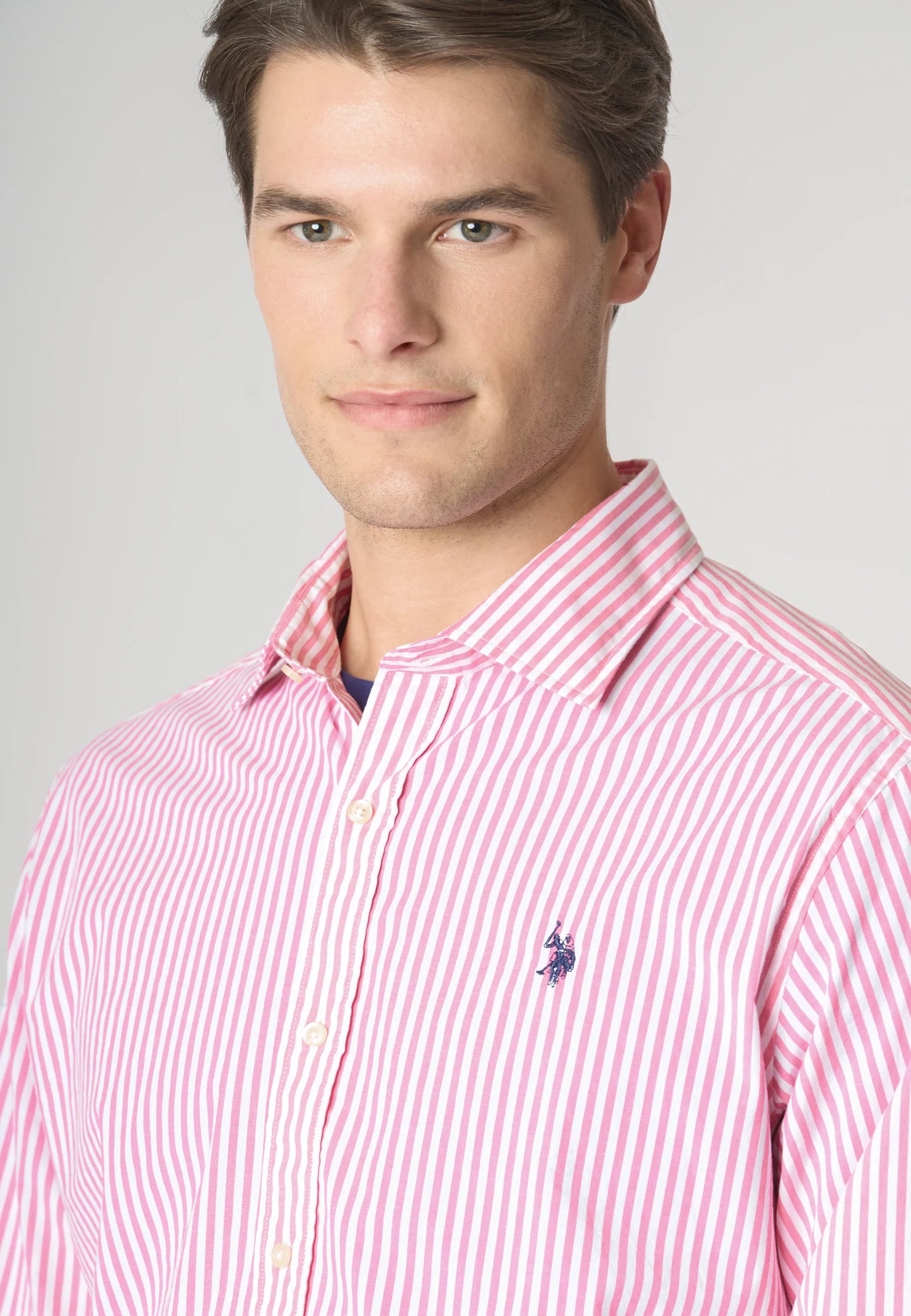 Camicia U.S. POLO m. lunga a RIGHE