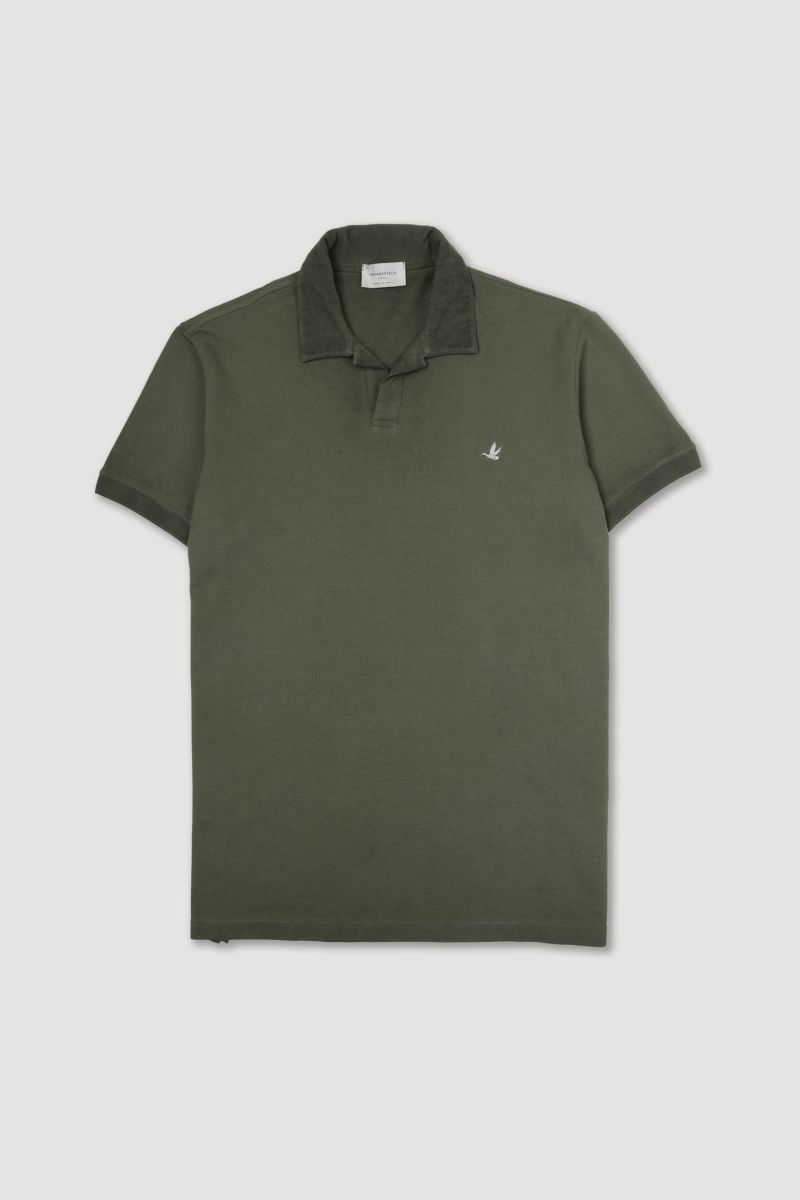 POLO BROOKSFIELD collo aperto Light piquet di cotone