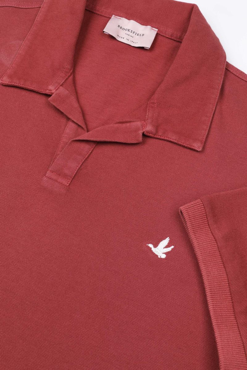 POLO BROOKSFIELD collo aperto Light piquet di cotone