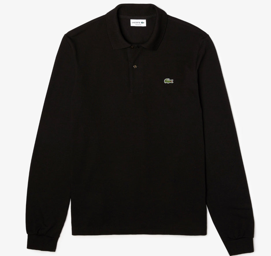 Polo LACOSTE classic fit in petit piqué a maniche lunghe L1312