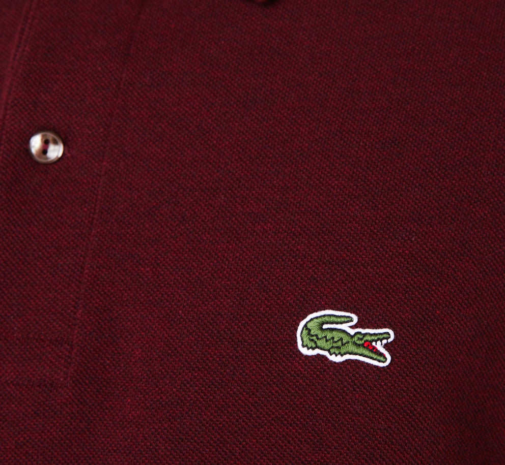Polo LACOSTE classic fit in petit piqué a maniche lunghe L1312