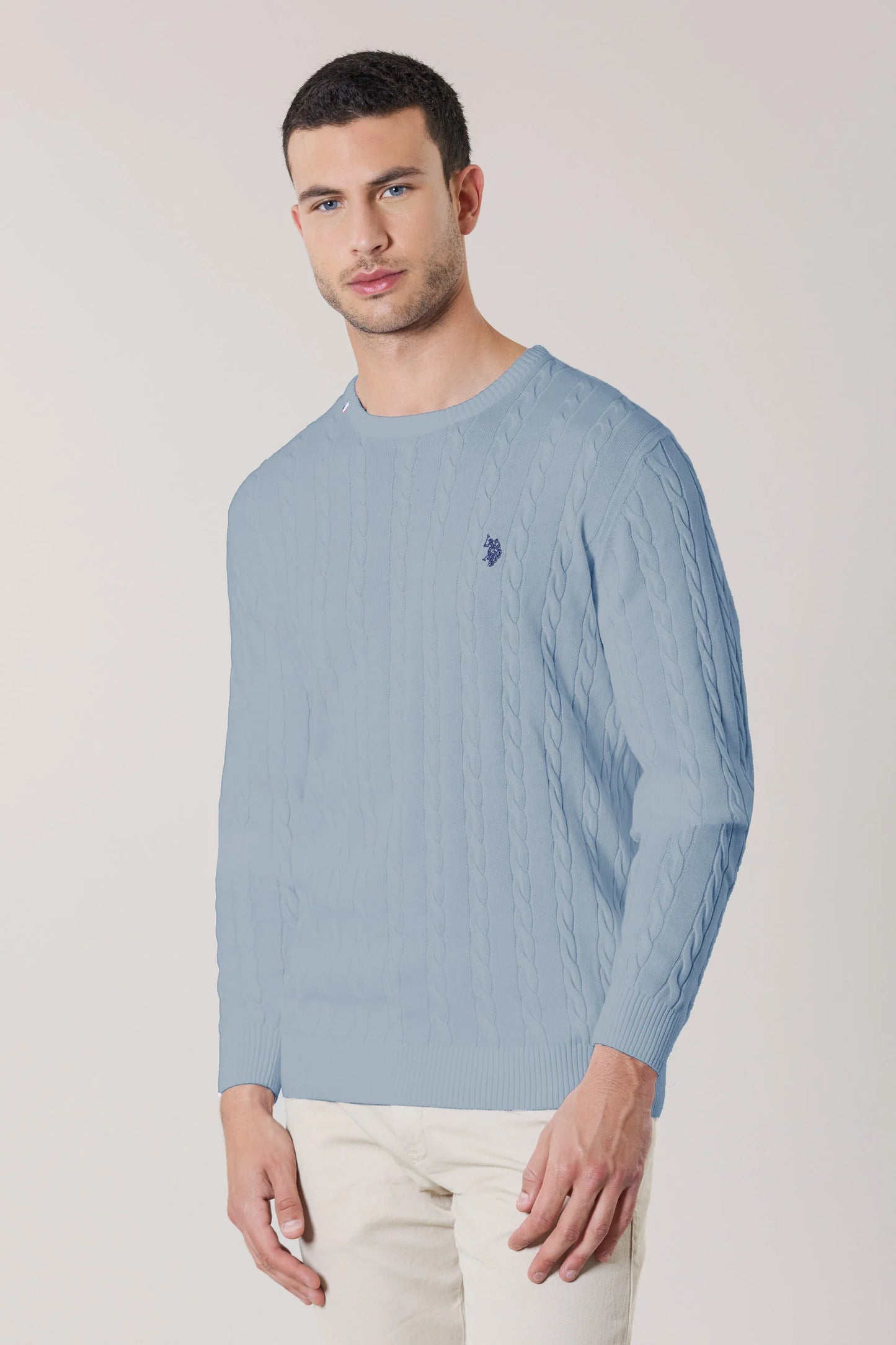 Maglia U.S. Polo lavorazione a treccia p/e 26
