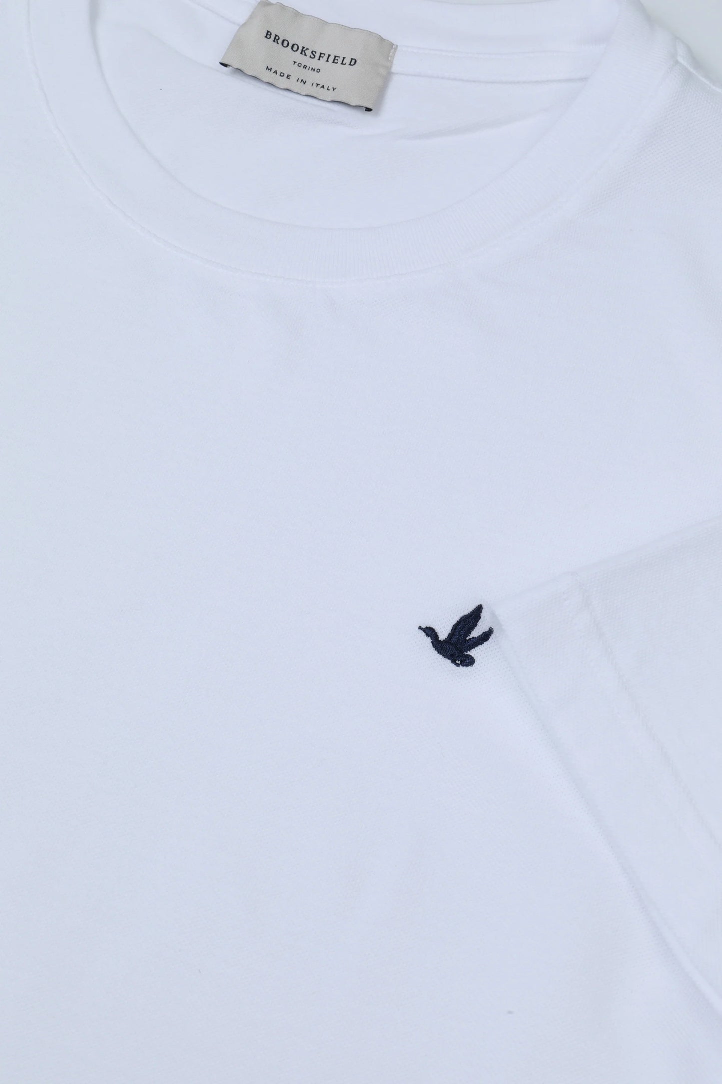 T-shirt BROOKSFIELD in piquet di cotone con logo P/e 26