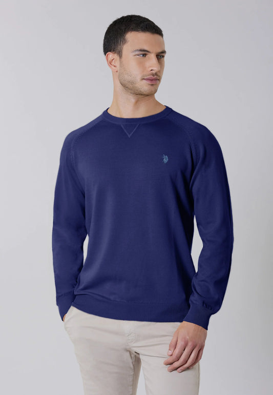 Maglia U.S. POLO girocollo raglan in cotone