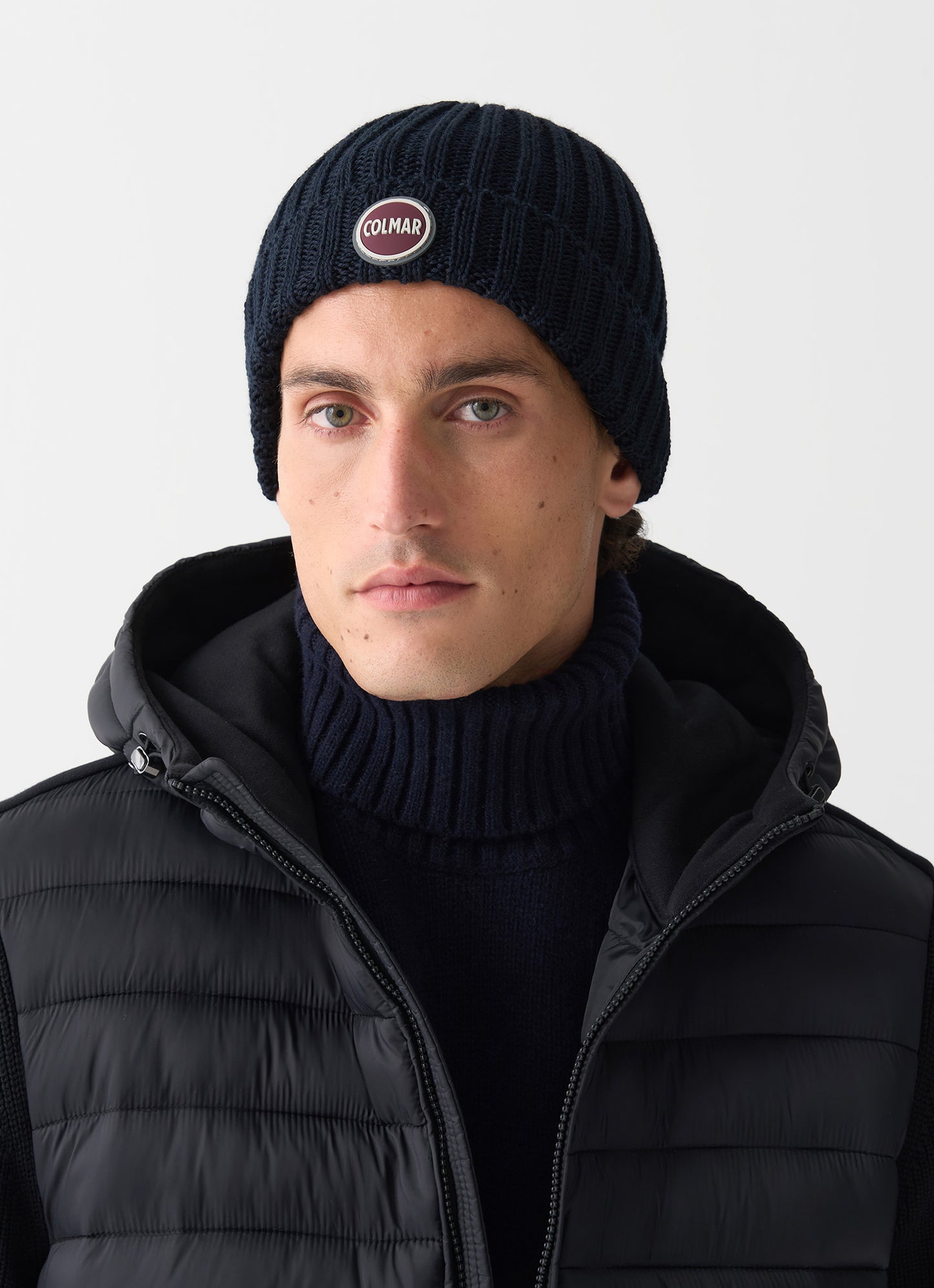 Cappello COLMAR a coste con risvolto unisex