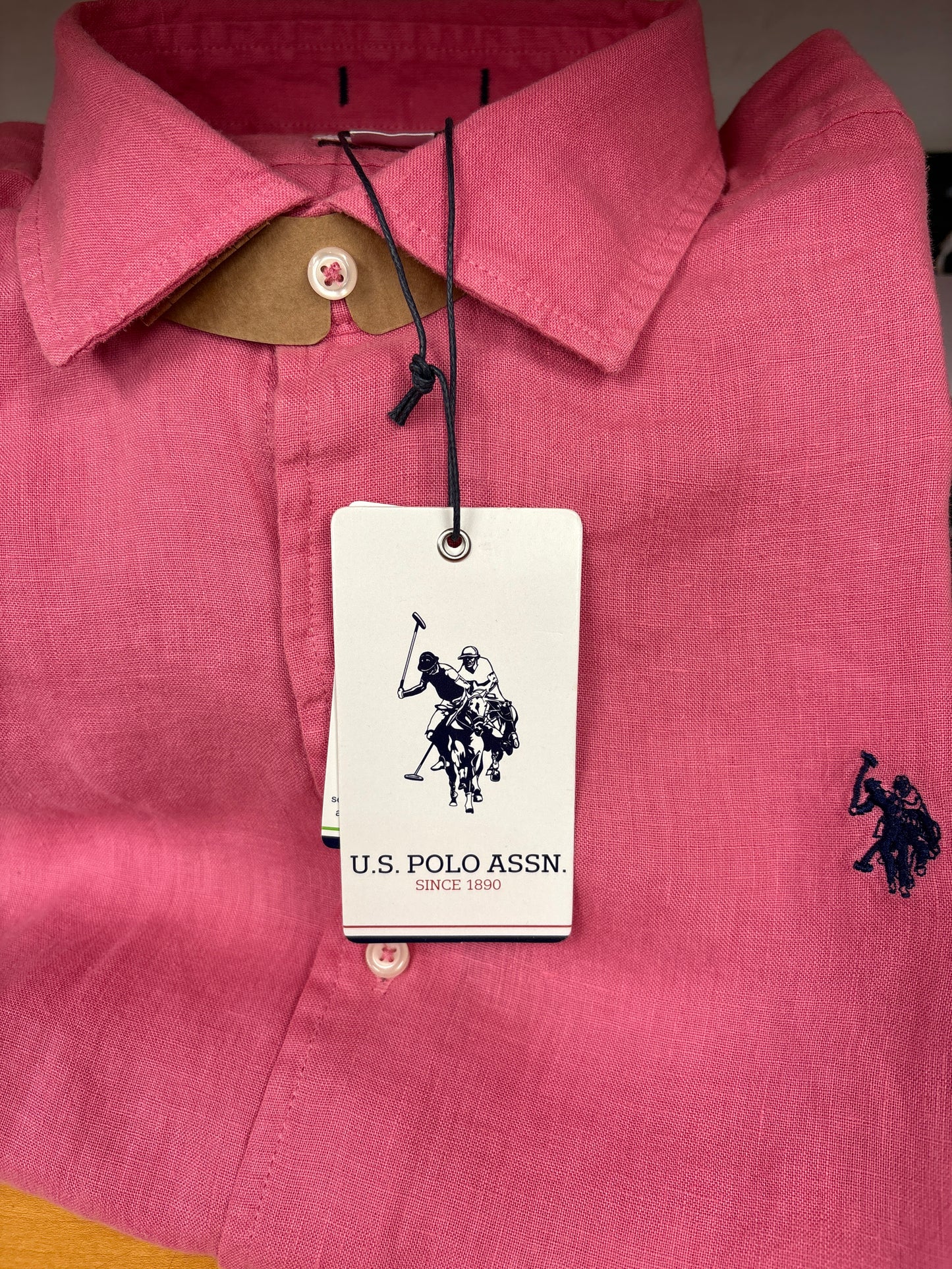 Camicia U.S. POLO  m. lunga in LINO