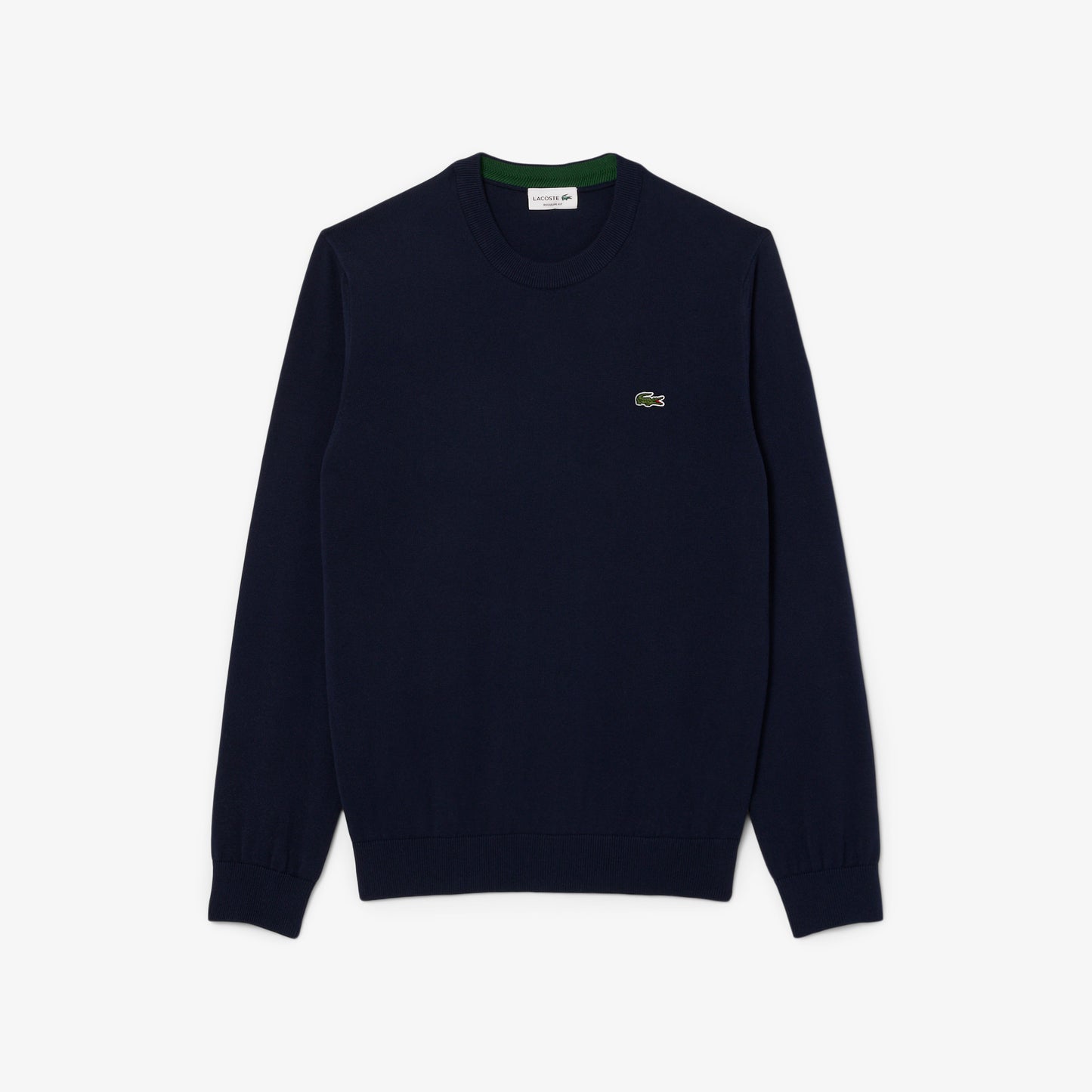 Pullover LACOSTE girocollo monocromatico in cotone p/e 26