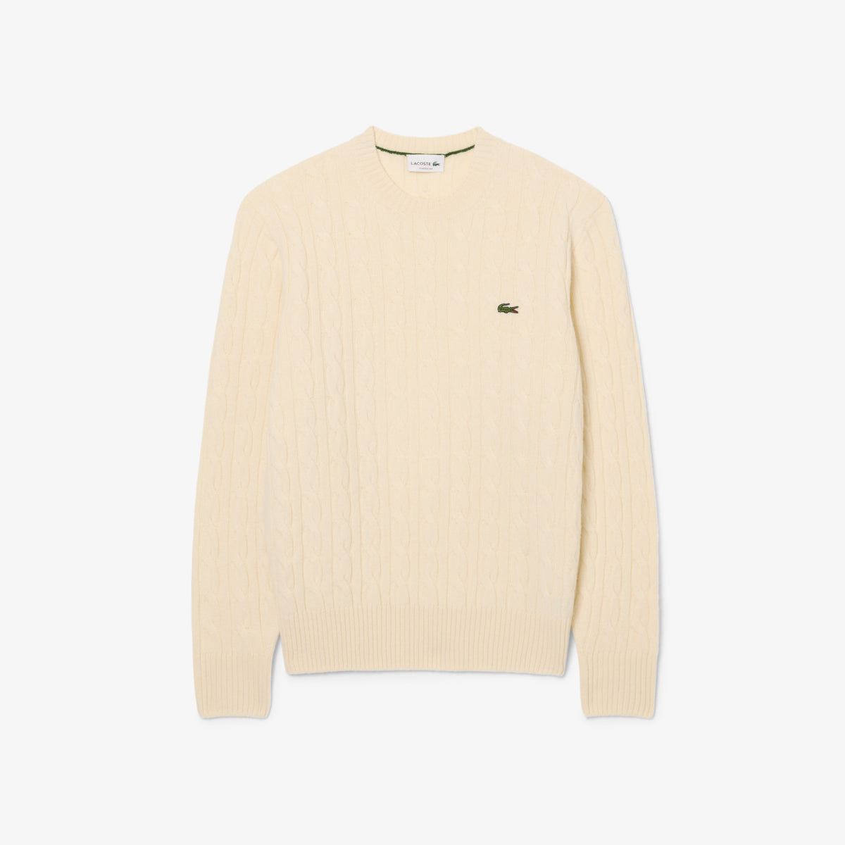 Maglia LACOSTE lana cardata a trecce AH2924