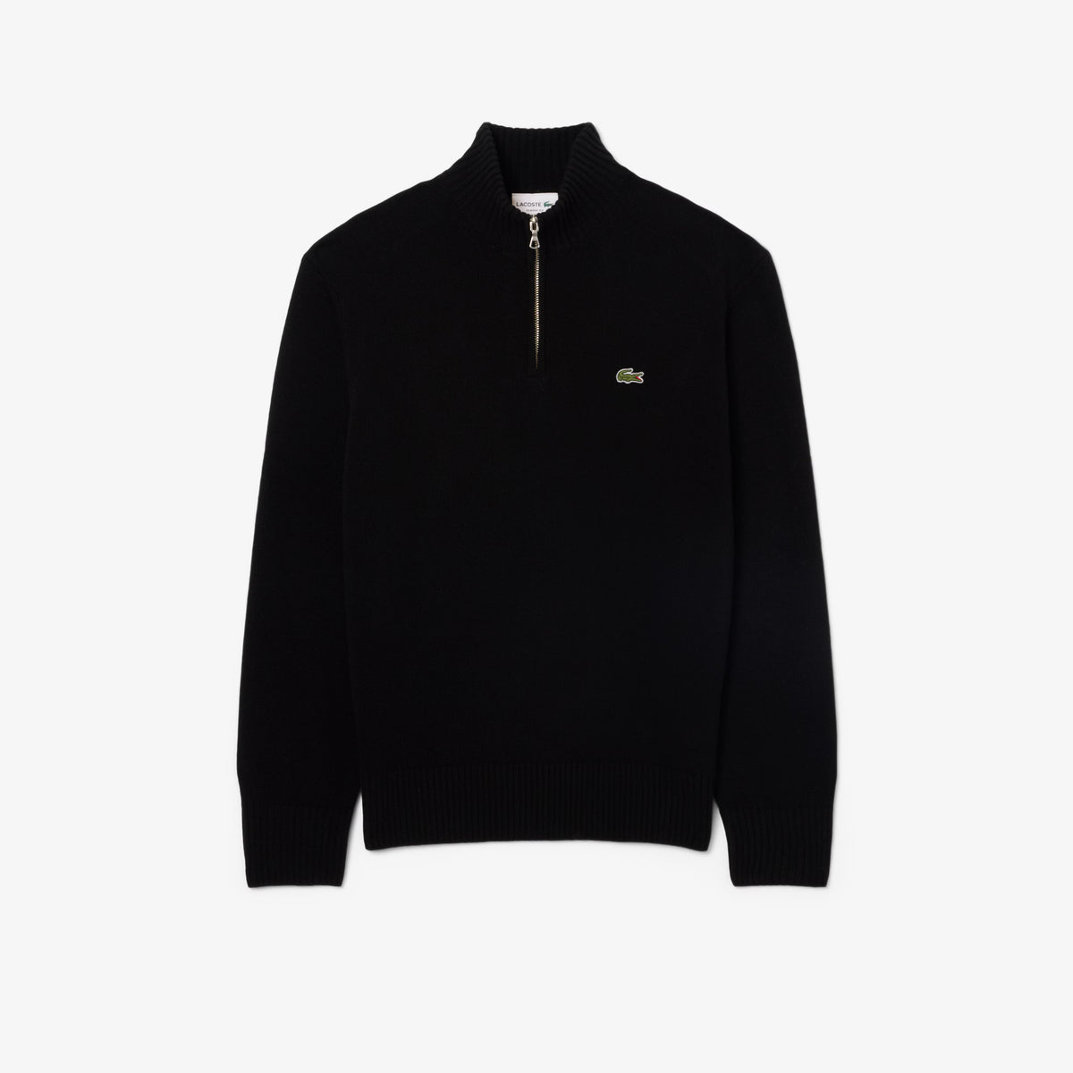 Maglia LACOSTE 1/2 zip lana cardata AH3052