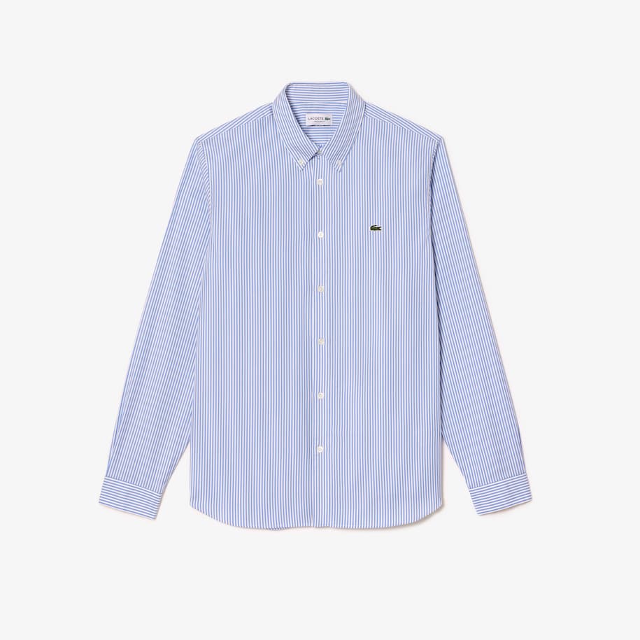 Camicia da uomo LACOSTE in cotone a righe regular fit CH2936