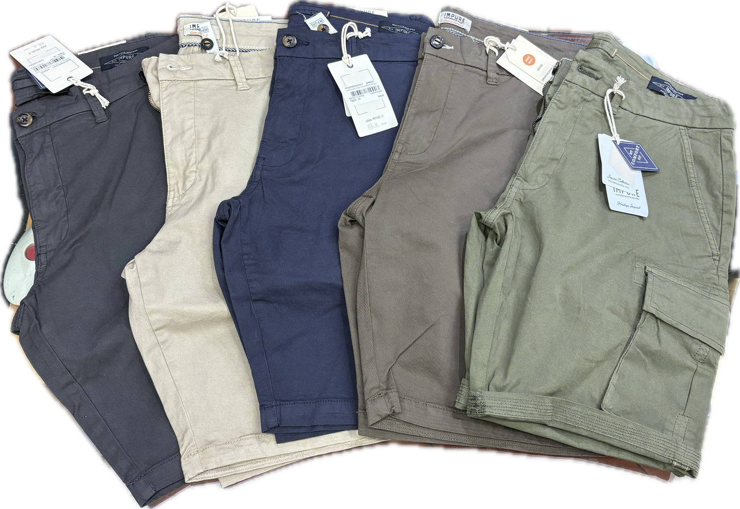 BERMUDA CARGO IMPURE IN TESSUTO GABARDINA p/e 26