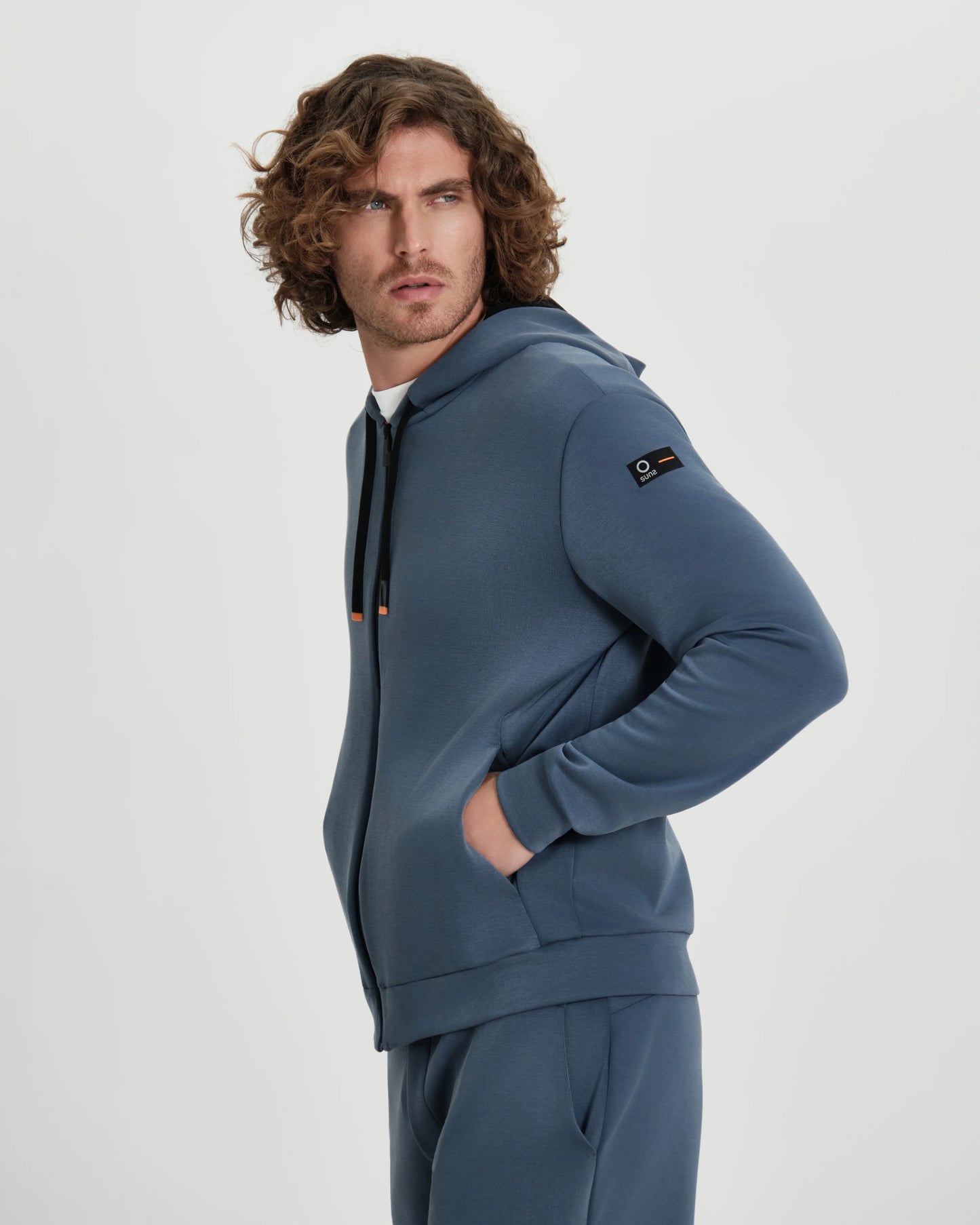 Felpa SUNS zip e cappuccio art. Marzio Lux p/e 26