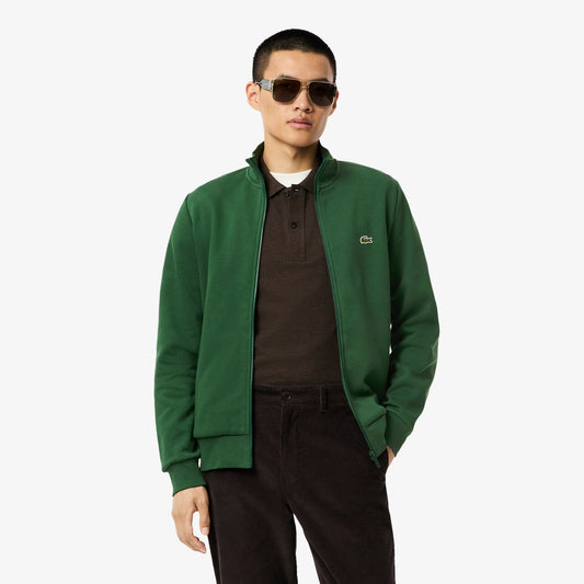 Felpa LACOSTE in cotone a collo alto con zip art. SH9622