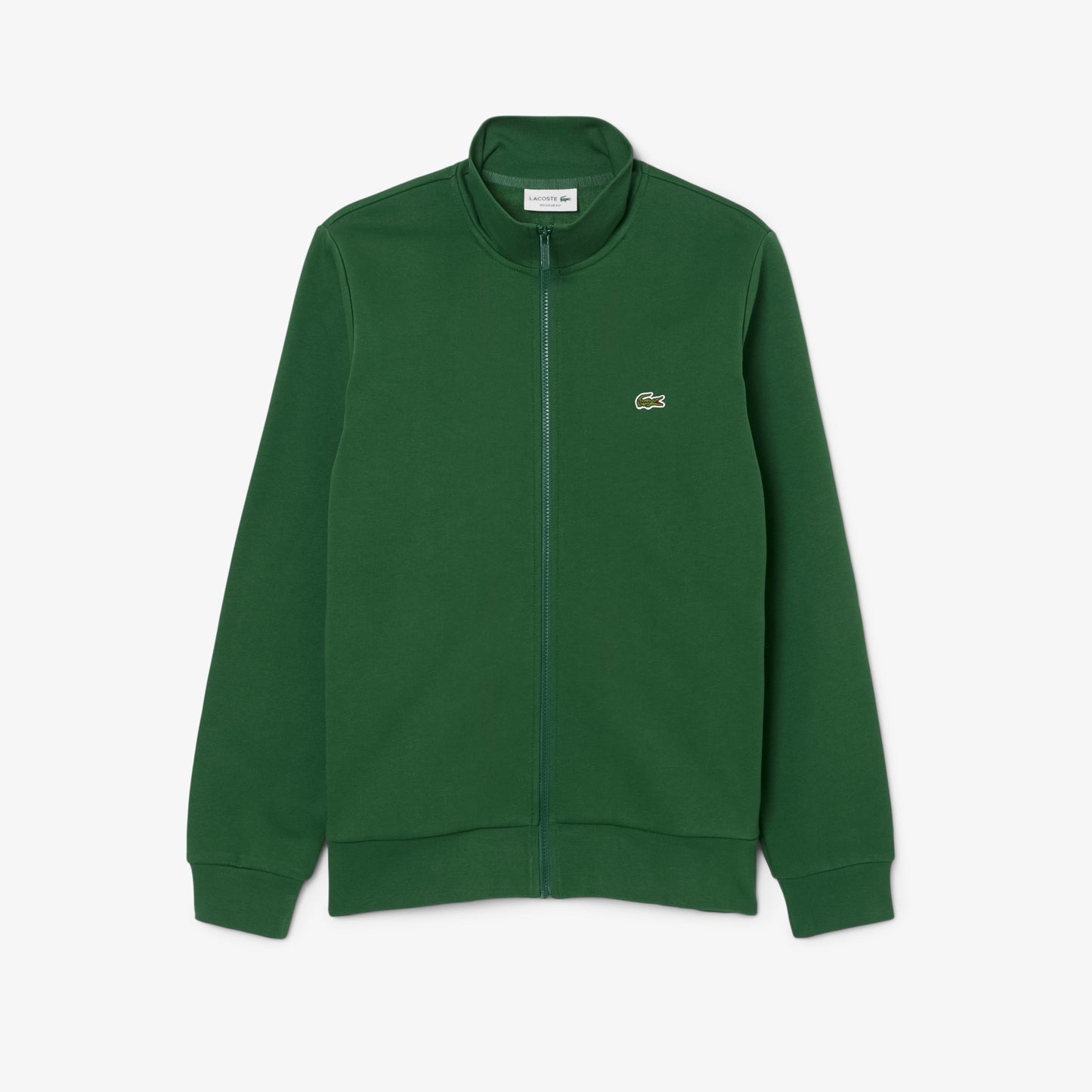 Felpa LACOSTE in cotone a collo alto con zip art. SH9622