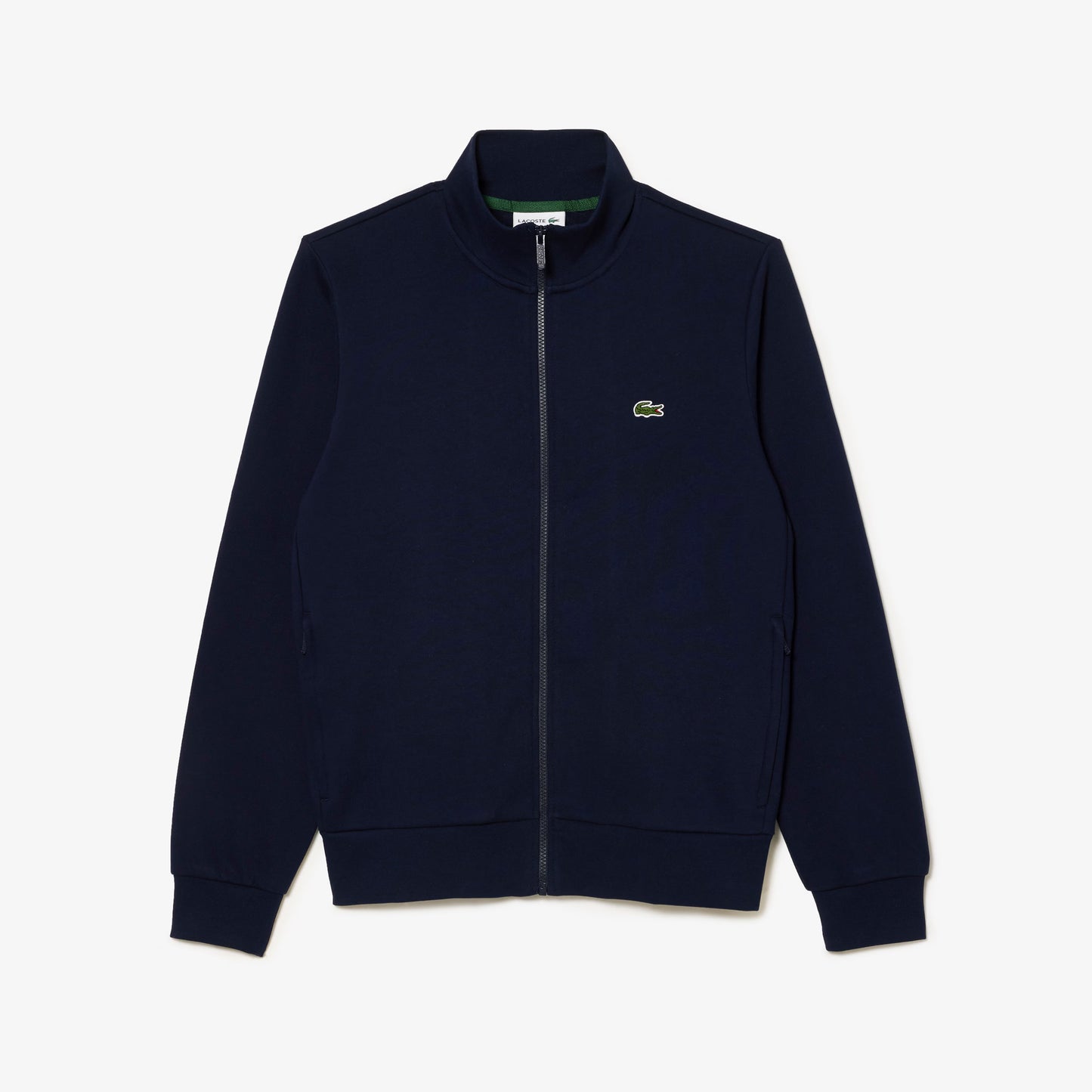 Felpa LACOSTE in cotone a collo alto con zip art. SH9622