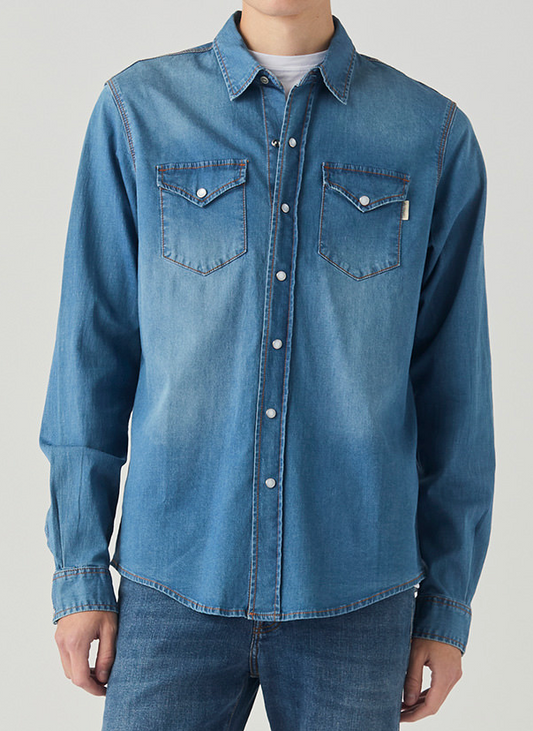 Camicia Jeans ROY ROGER'S lav. Mid Wash