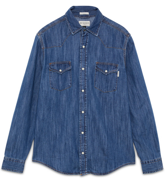 Camicia jeans ROY ROGER'S Martin MAN Denim Cobalt stone p/e 26