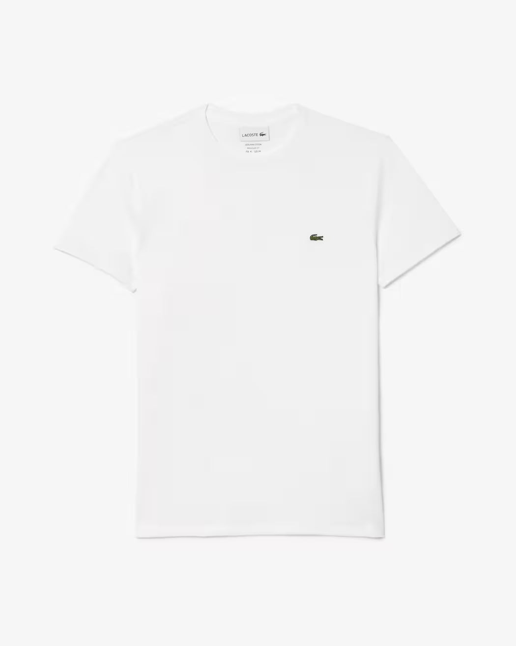 T-shirt LACOSTE girocollo monocromatico in cotone pima p/e 26