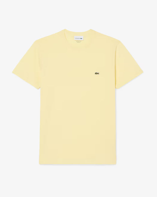 T-shirt LACOSTE girocollo monocromatico in cotone pima p/e 26