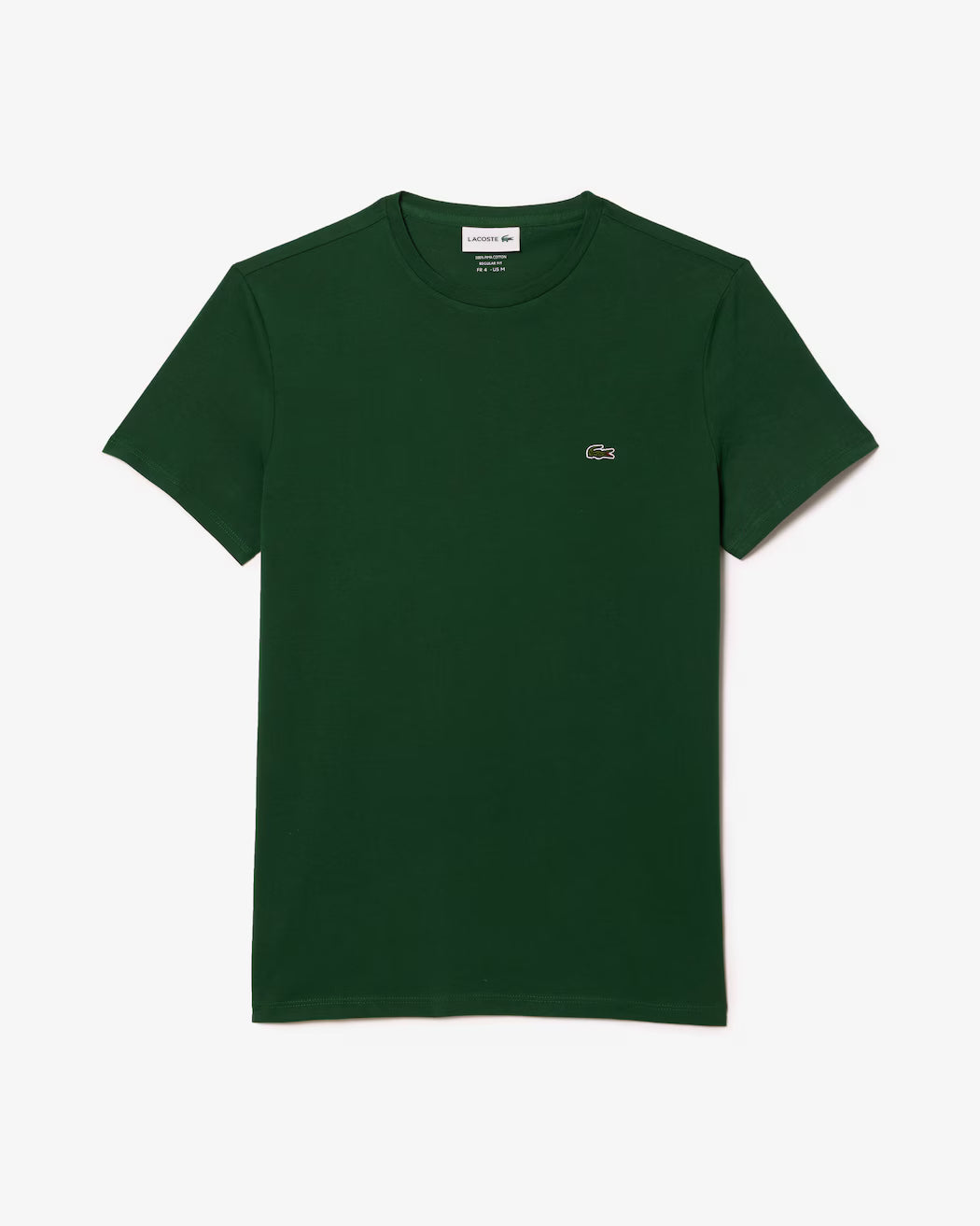 T-shirt LACOSTE girocollo monocromatico in cotone pima p/e 26