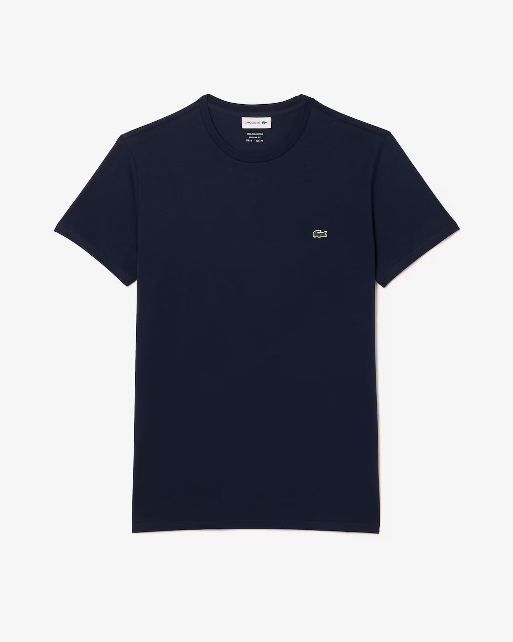 T-shirt LACOSTE girocollo monocromatico in cotone pima p/e 26