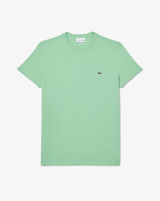 T-shirt LACOSTE girocollo monocromatico in cotone pima p/e 26