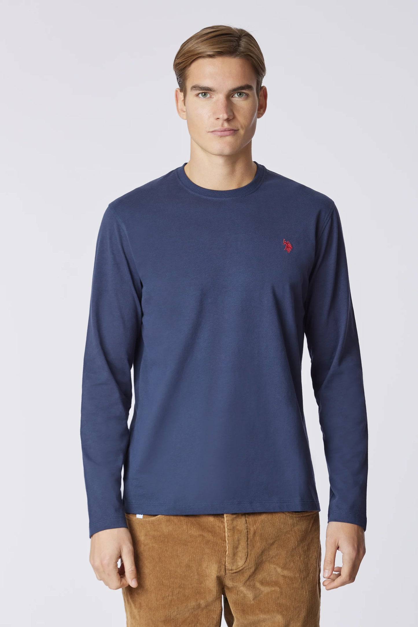 T-shirt US POLO a maniche lunghe in heavy jersey