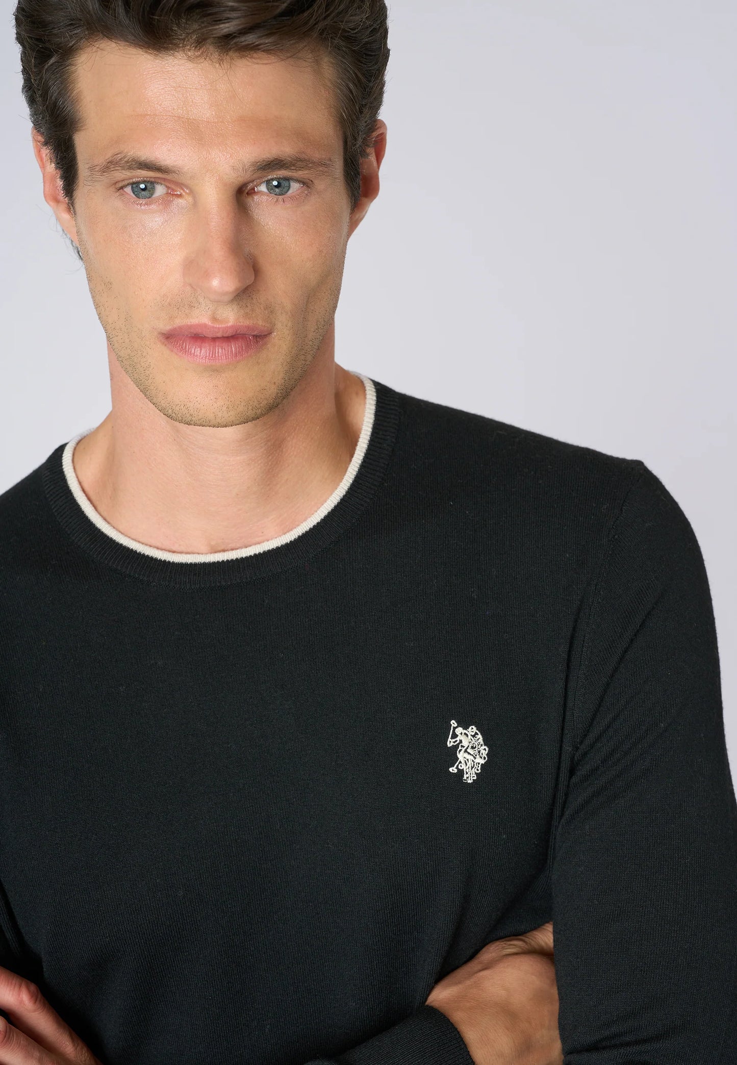 Maglia US POLO girocollo misto lana e viscosa