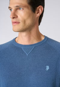 Maglia US POLO girocollo misto lana overdyed
