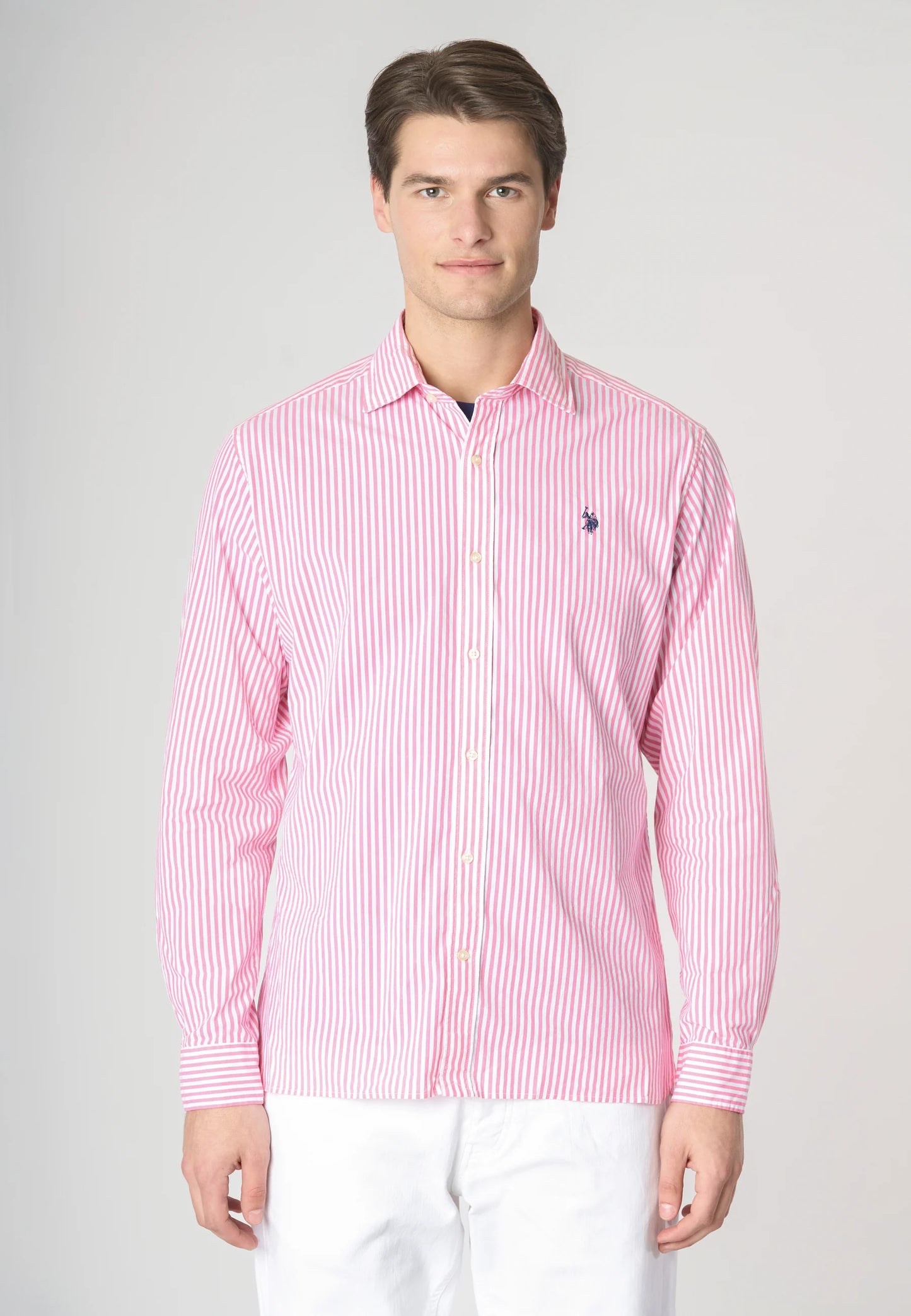 Camicia U.S. POLO  m. lunga a RIGHE