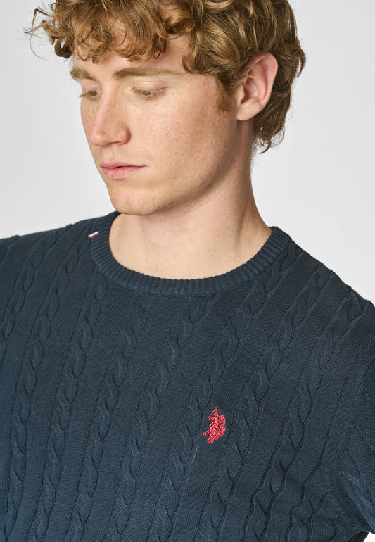 Maglia U.S. Polo lavorazione a treccia