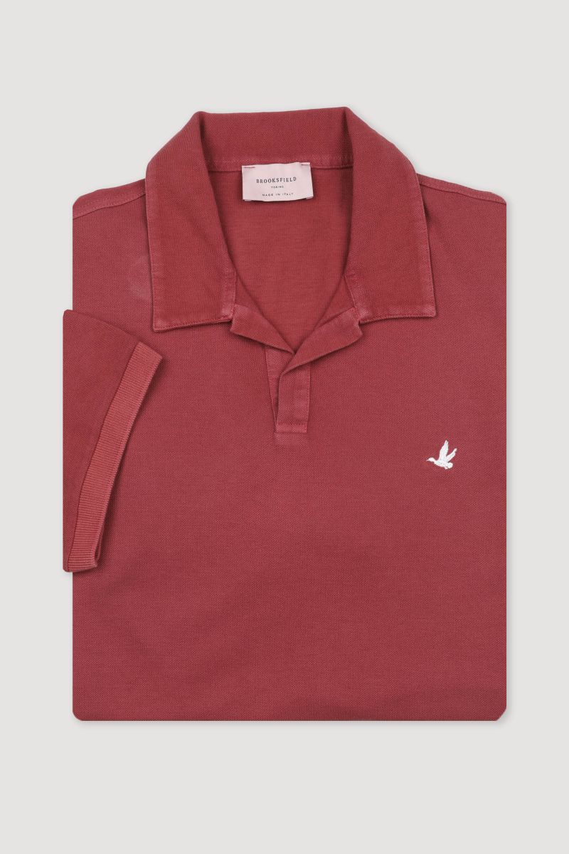 POLO BROOKSFIELD collo aperto Light piquet di cotone