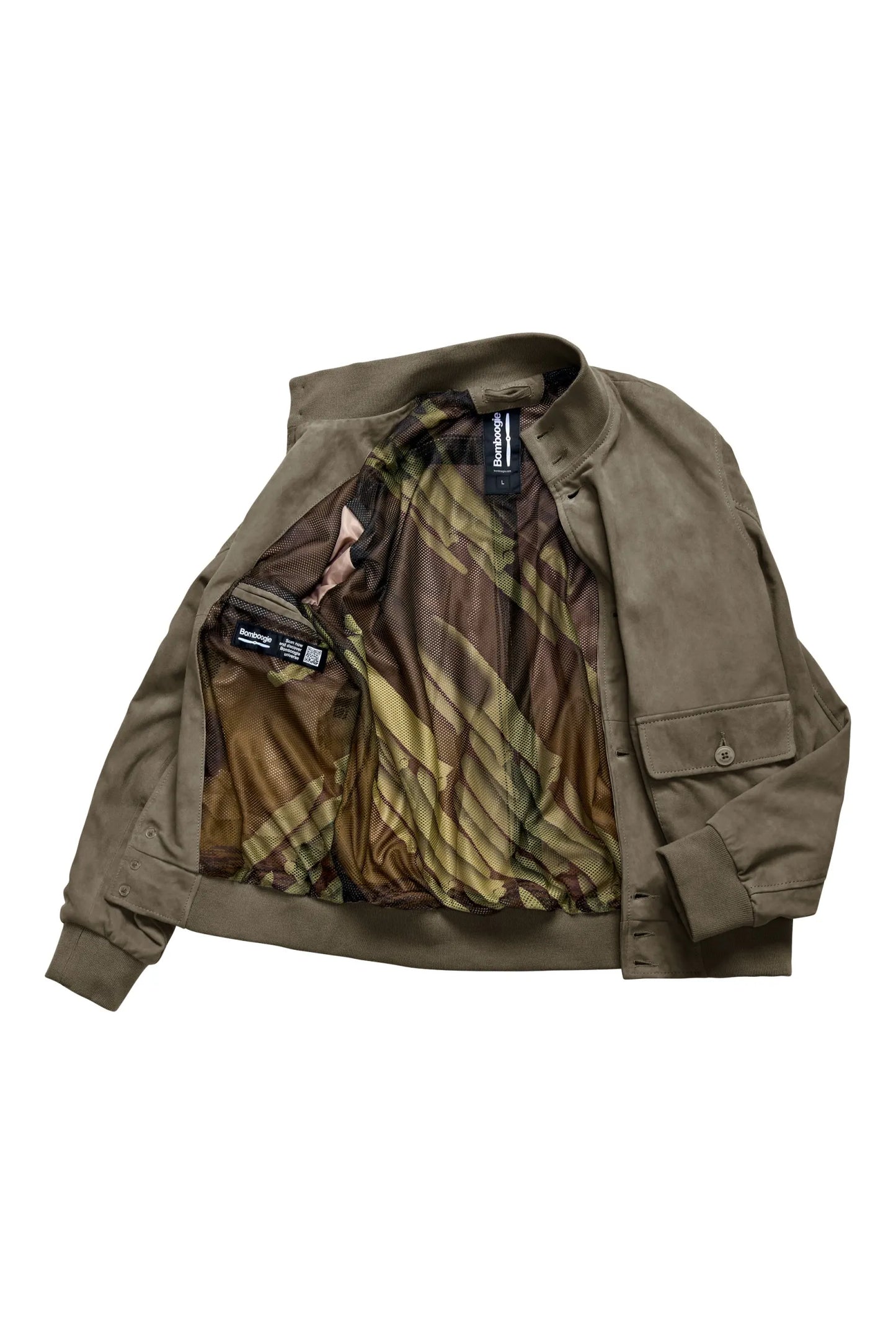Bomber BOMBOOGIE in Pelle Scamosciata Walt