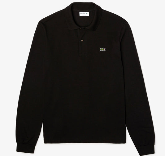 Polo LACOSTE classic fit in petit piqué  a maniche lunghe L1312
